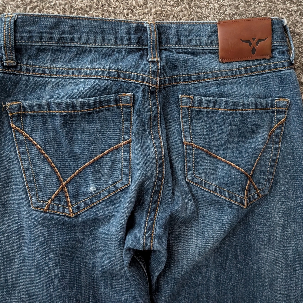 Wrangler 20X Men's Dark Blue Bootcut Jeans 30x29 - Picture 5 of 8